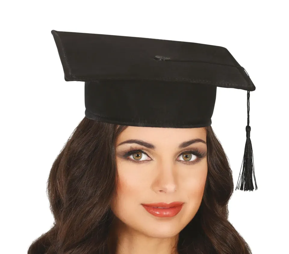 Guirca Cappello Laureato Nero Accessorio Festa Laurea