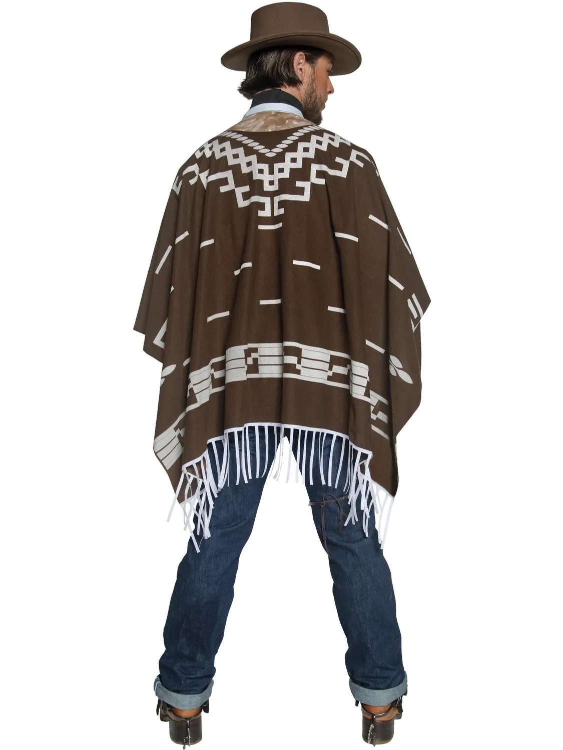 Smiffys Wandering Gunman costume cowboy M marrone