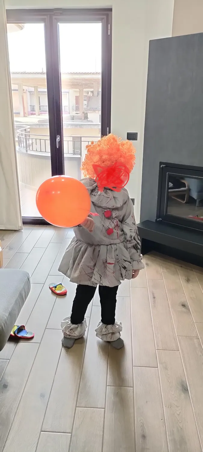 Guirca Clown Satanico costume bambino 7-9 anni Halloween