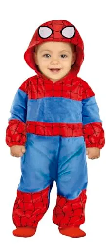 Fiestas Guirca Eroe Neonato costume tuta 2-3 anni ragnatela