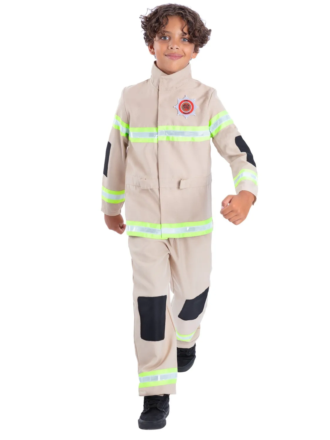 Smiffys Firefighter costume pompiere bambino beige 10-12 anni