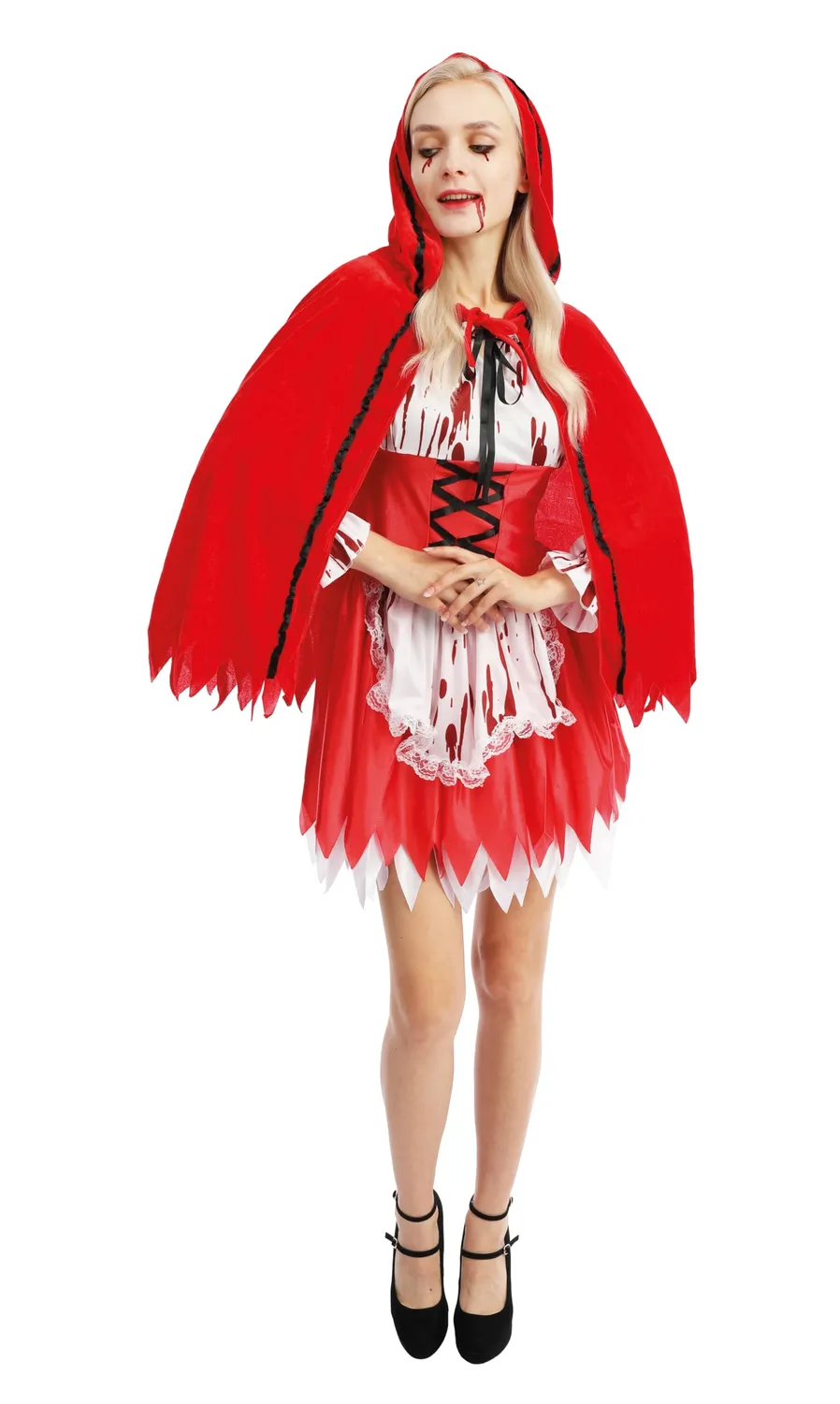 P'tit Clown Cappuccetto Rosso costume donna adulto horror