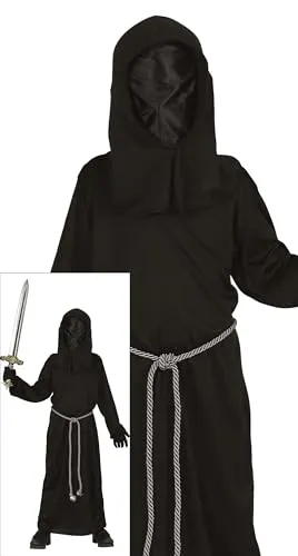 Fiestas Guirca Grim Reaper costume bambino 7-9 anni nero