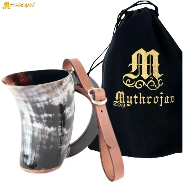 La Bottega di Merlino Boccale Corno 300 ml con cinturino