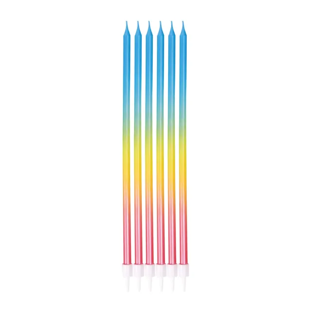 P'tit Clown 23966 candela compleanno multicolore 6 pezzi