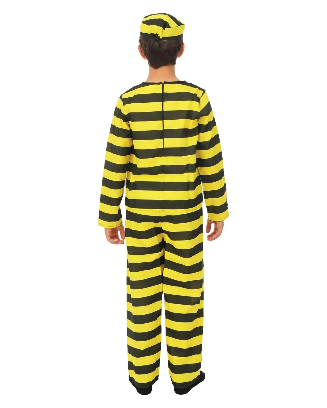 P'tit Clown costume prigioniero bambino 10-12 anni 3 pezzi