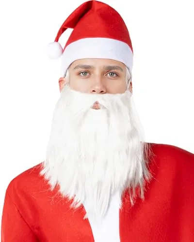 Funidelia Santa Claus Barba Babbo Natale rossa