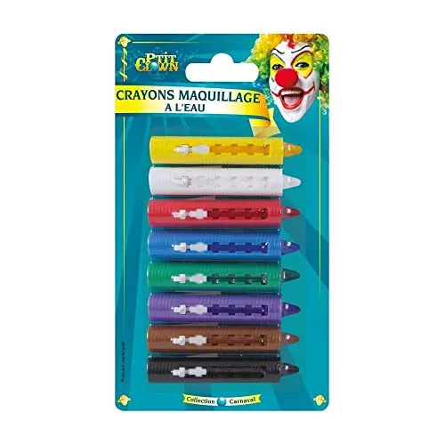 P'tit Clown 81087 matite trucco acqua 8pz multicolore