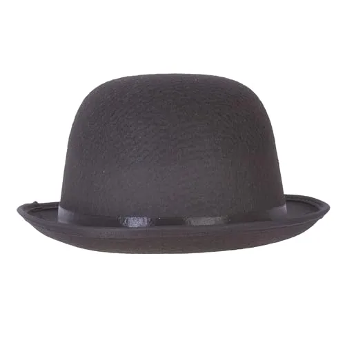 P'tit Clown Melone Cappello Feltro Nero Adulto 28,5 cm