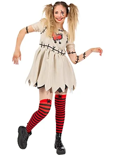 Funidelia Bambola Voodoo costume donna S bianco