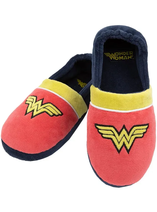 Funidelia Wonder Woman pantofole bambina 26-28 rosse
