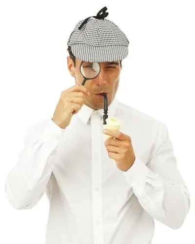 P'tit Clown Set Detective kit travestimento grigio taglia unica
