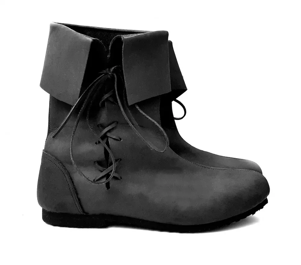 La Bottega di Merlino 008 scarponcino pelle nabuk nero