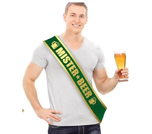 Guirca Mister Beer Sciarpa Verde Taglia Unica Uomo