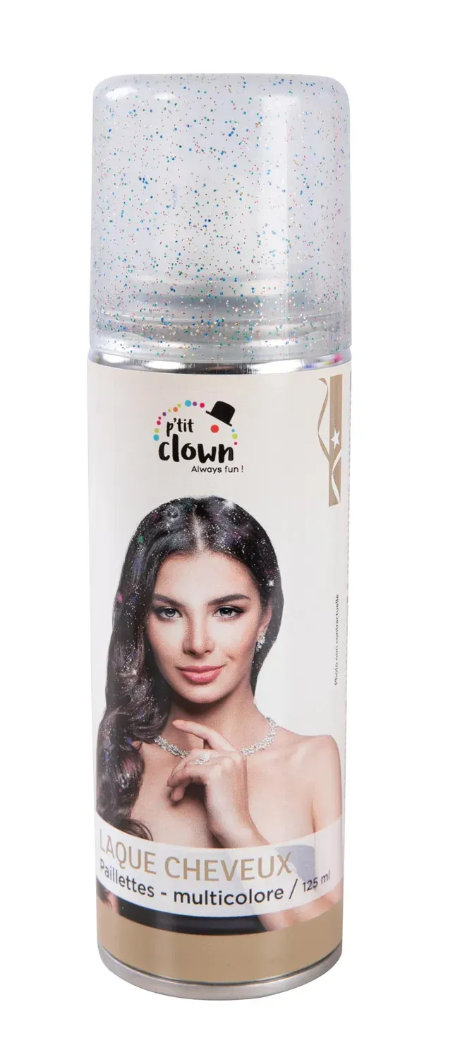 P'tit Clown spray capelli glitter multicolore 125 ml
