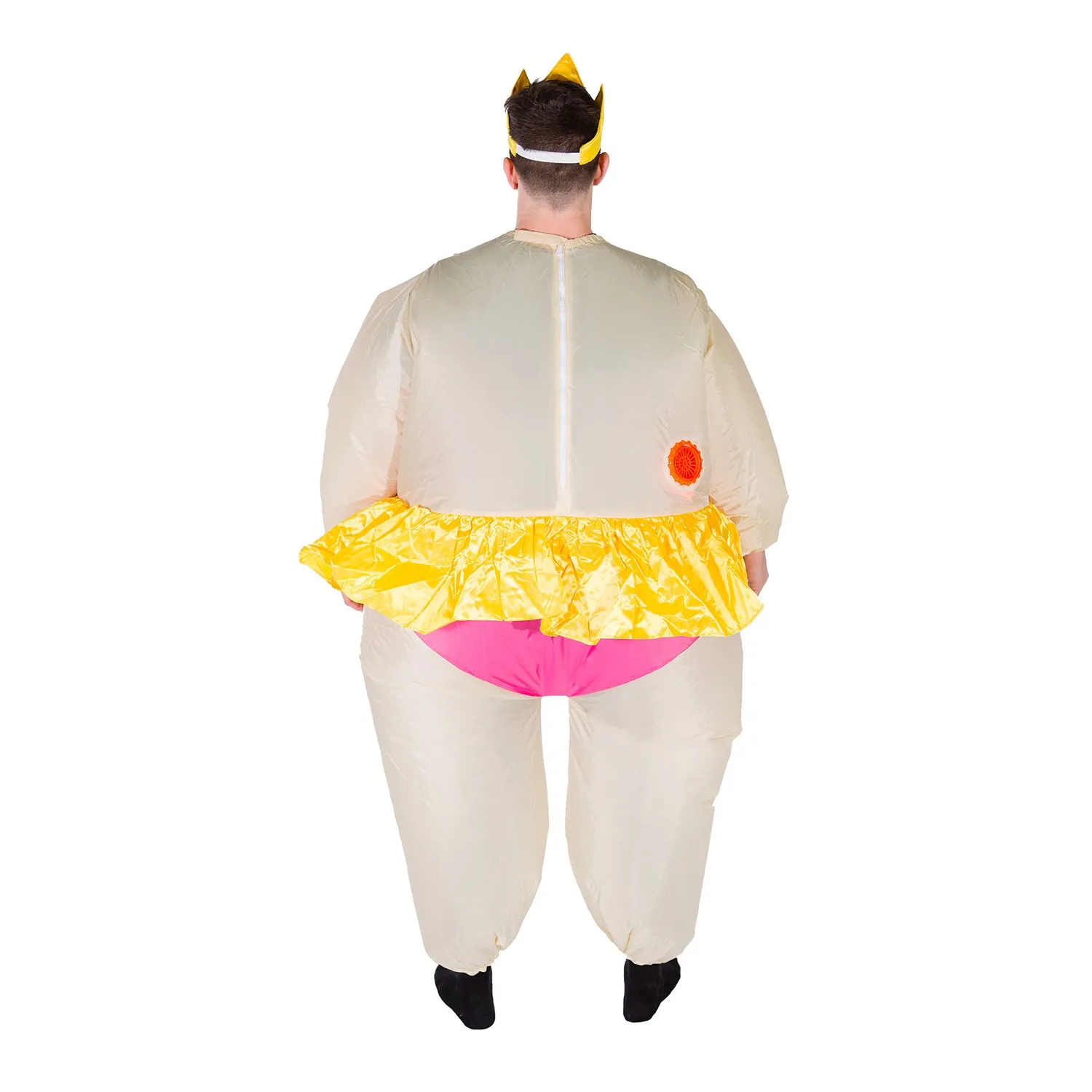 Bodysocks costume gonfiabile ballerina adulto con tiara
