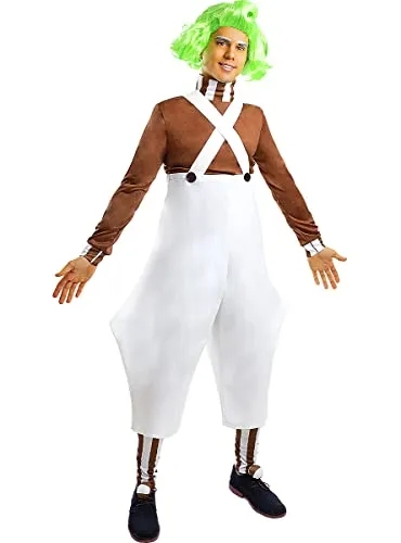 Funidelia Oompa Loompa Fabbrica Cioccolato costume M bianco