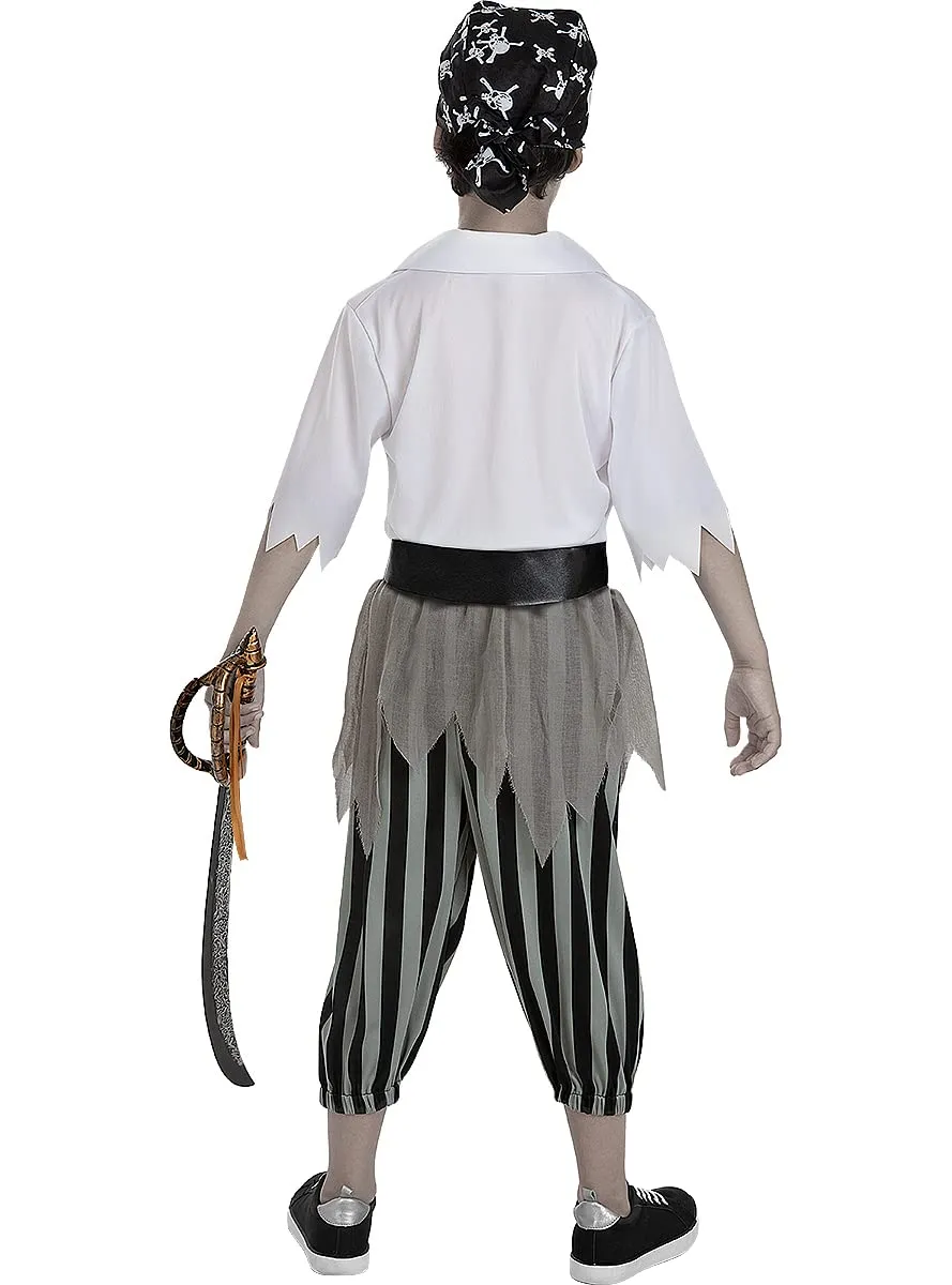 Funidelia Pirata Zombie costume bambino nero horror