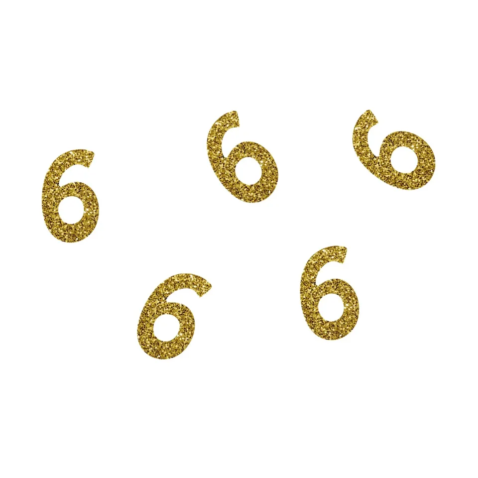 P'tit Clown re21037 coriandoli glitterati oro 50 pezzi