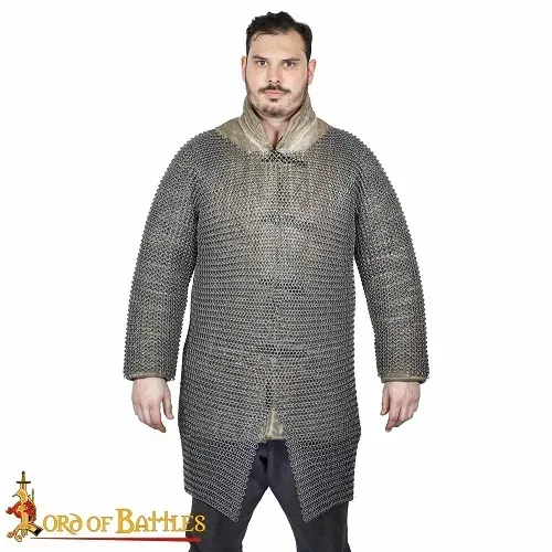 La Bottega di Merlino Usbergo Cotta di Maglia Anelli 9 mm Acciaio