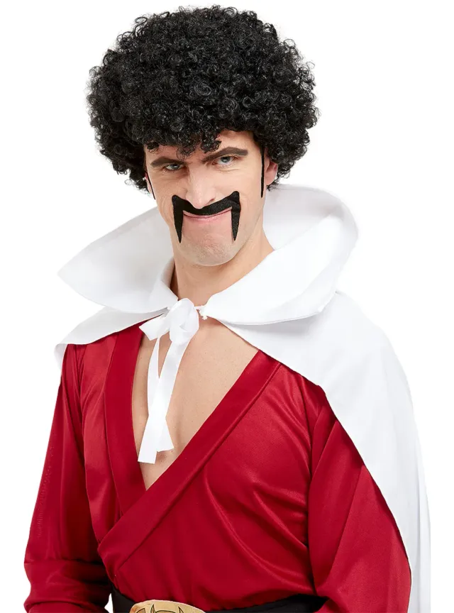 Funidelia Dragon Ball Parrucca Mr Satan Nero con Baffi Adulto