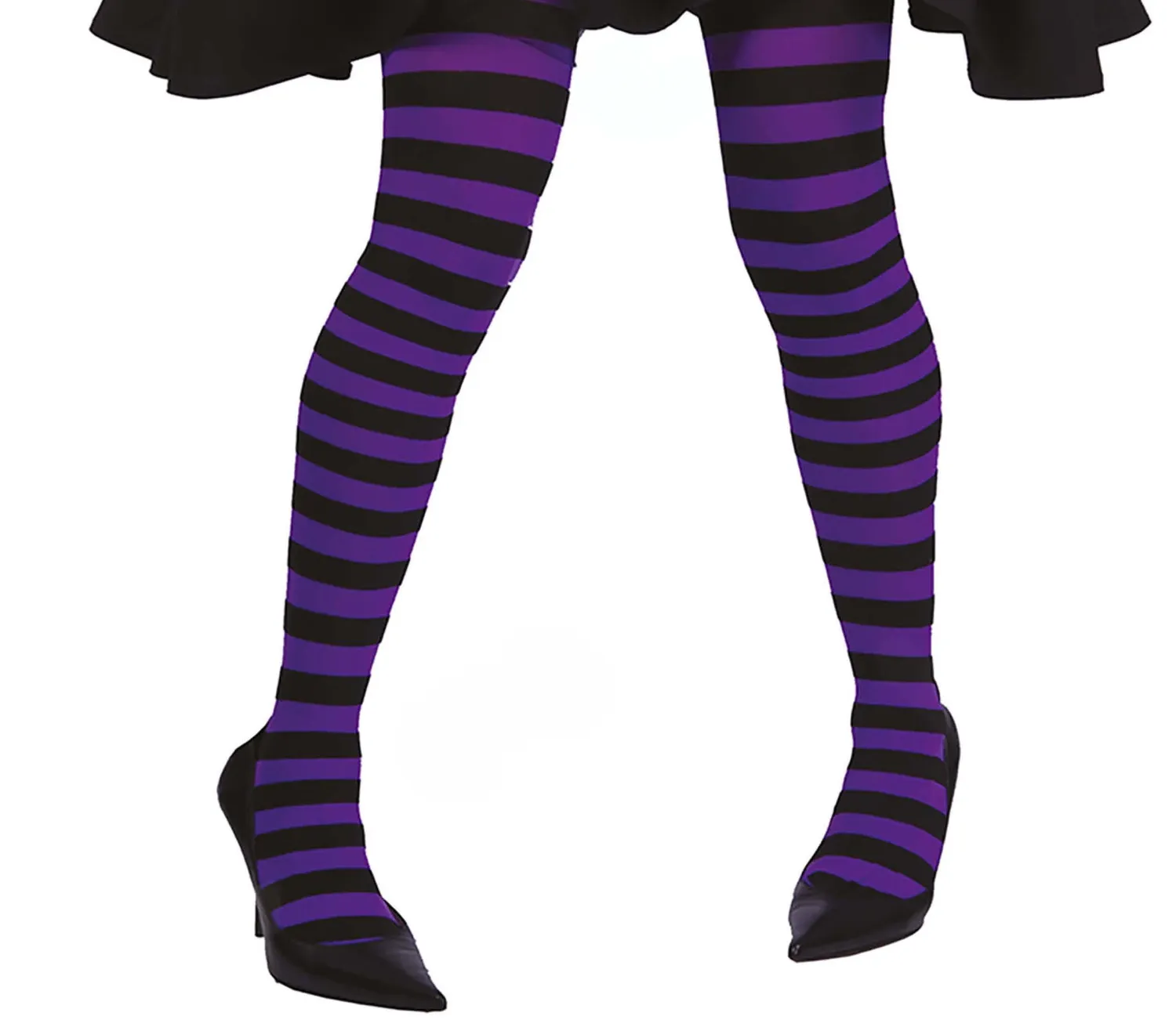 Guirca Collant a Righe Donna Arancio Nero per Carnevale