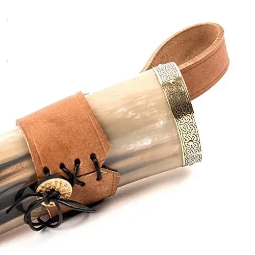 La Bottega di Merlino Mythrojan Corno Bere 400 ml Ottone