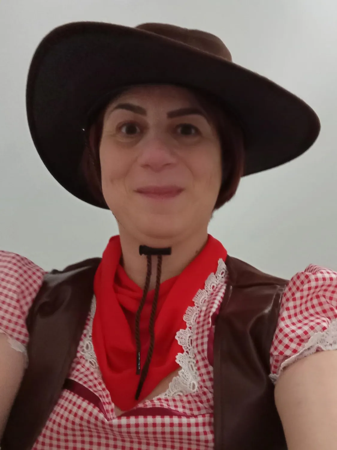 Funidelia Cowgirl Deluxe costume donna S marrone western