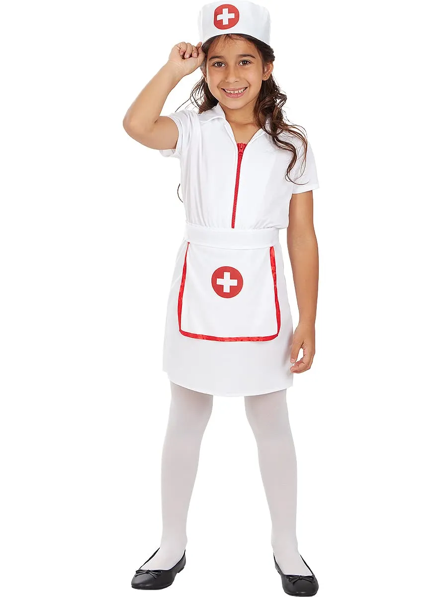 Funidelia Costume infermiera bambina 10-12 anni azzurro