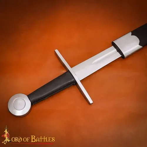 La Bottega di Merlino Spada Medievale Forgiata 95 cm Fodero