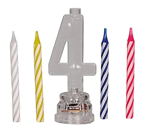 Fiestas Guirca portacandele LED n.4 4 candele 13 cm