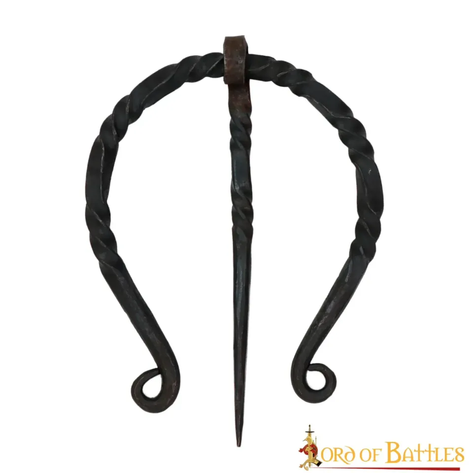 La Bottega di Merlino Spilla Fibula robusta ottone 7 cm