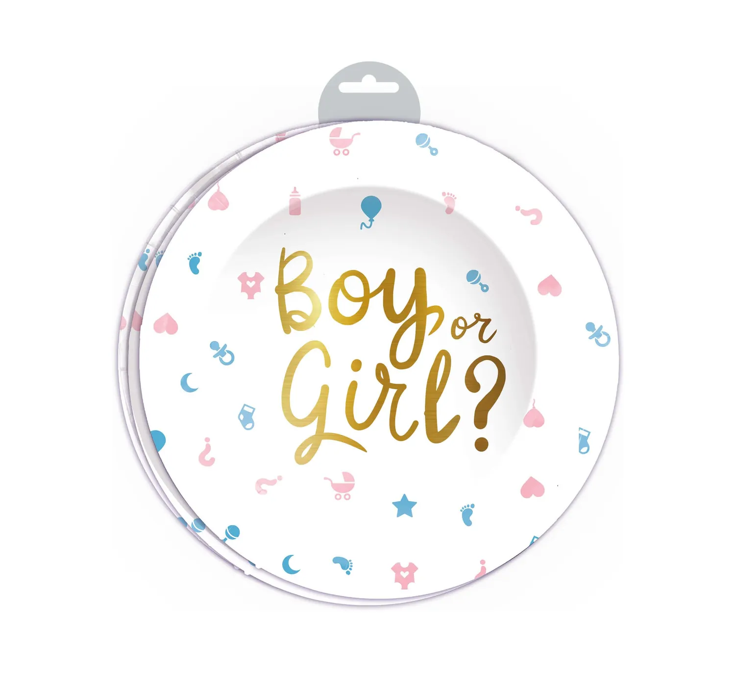Fiestas Guirca Piatti It's a Boy or Girl 23 cm 6 Pezzi