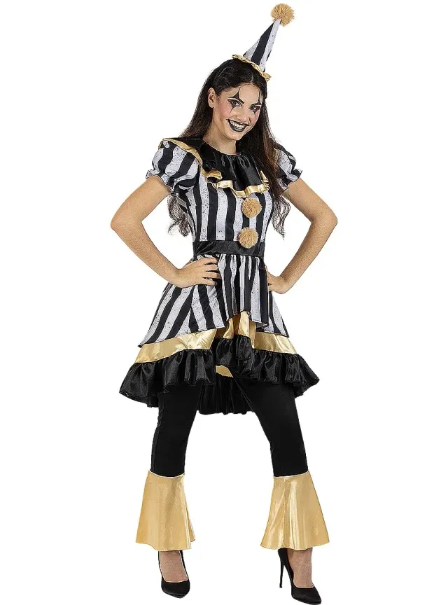 Funidelia Clown Horror Deluxe costume donna M porpora