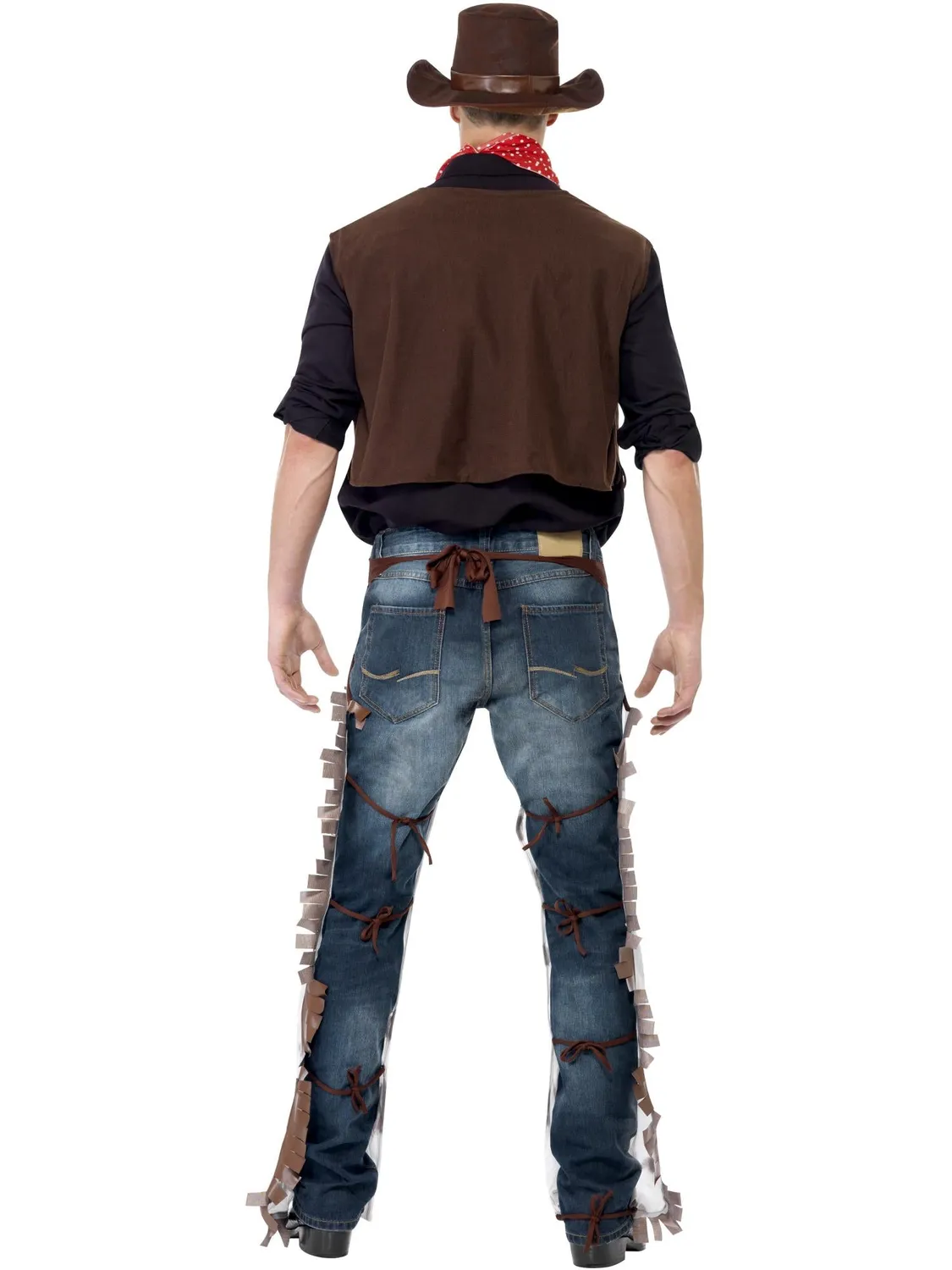Smiffys Cowboy costume uomo M marrone