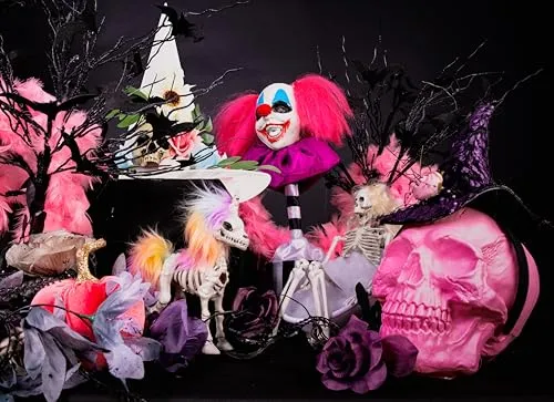 P'tit Clown 23535 testa clown animata sonora luminosa 45cm