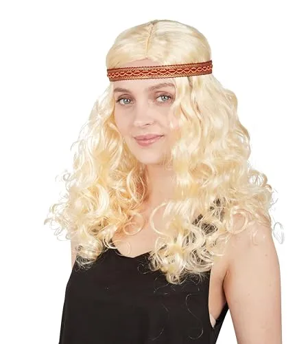 P'tit Clown 68650 parrucca hippie bionda con fascia