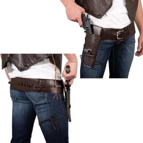 P'tit Clown 28270 cintura cowboy marrone adulto