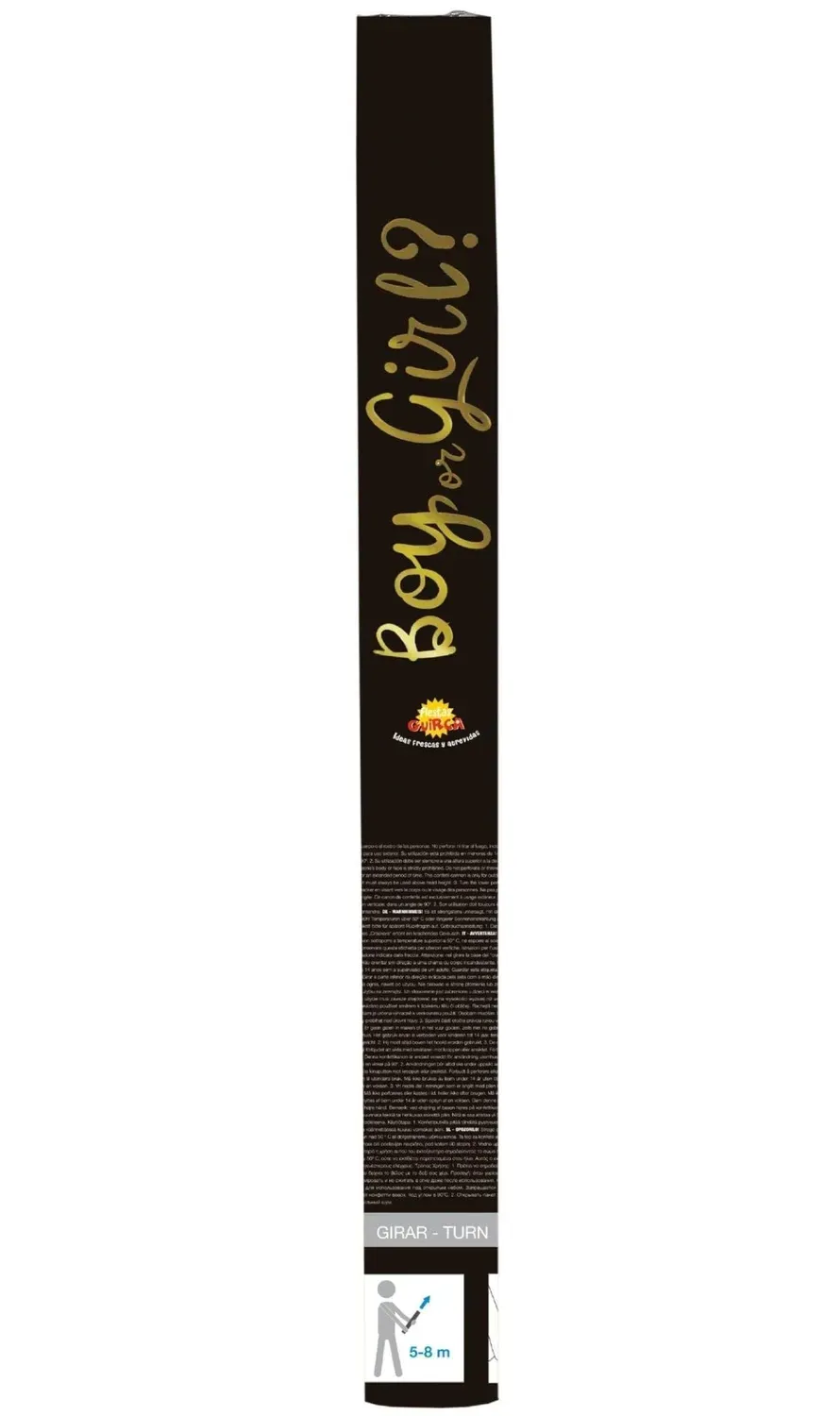 Guirca Boy or Girl Cannone Coriandoli Blu 40 cm