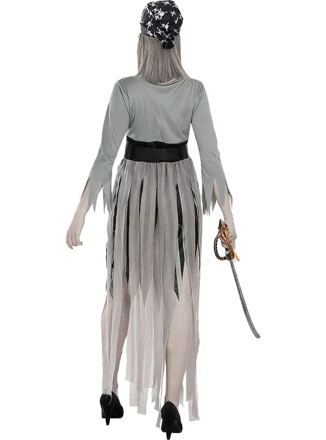 Funidelia Pirata Zombie costume donna nero taglia S