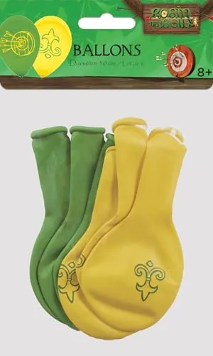 P'tit Clown Robin Hood palloncini 30 cm set 6 pezzi