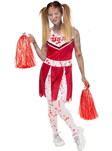 Funidelia Cheerleader Zombie costume donna rosso M