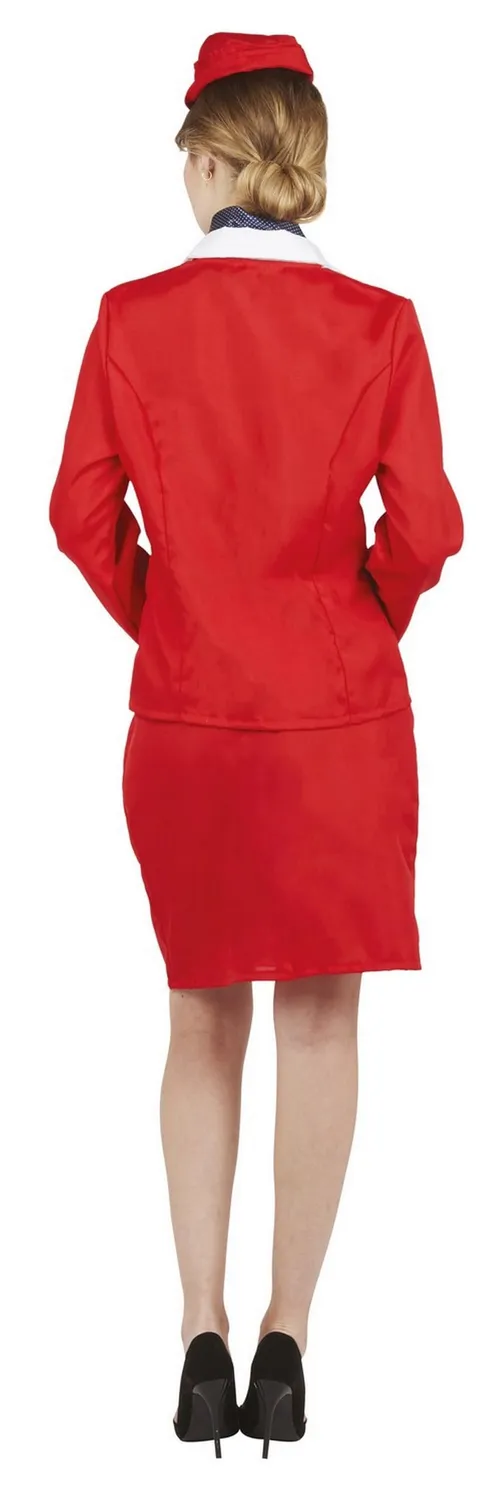 P'tit Clown re66626 costume hostess rosso L/XL Carnevale