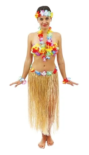 P'tit Clown Hawaiana gonna beige taglia unica donna