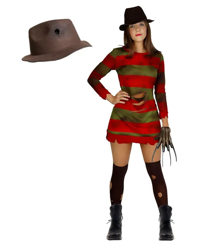 Funidelia Nightmare costume Krueger donna taglia XS horror