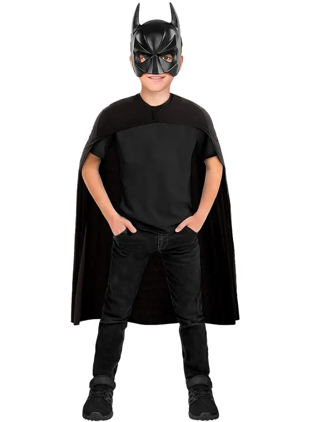 Funidelia Batman kit maschera e mantello bambino nero