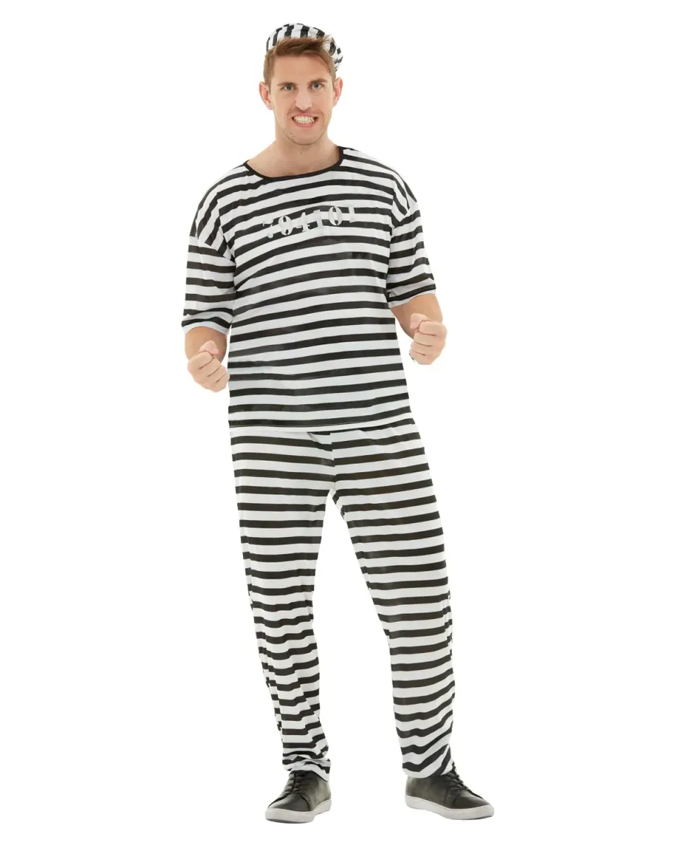Funidelia Carcerato Costume Uomo Nero