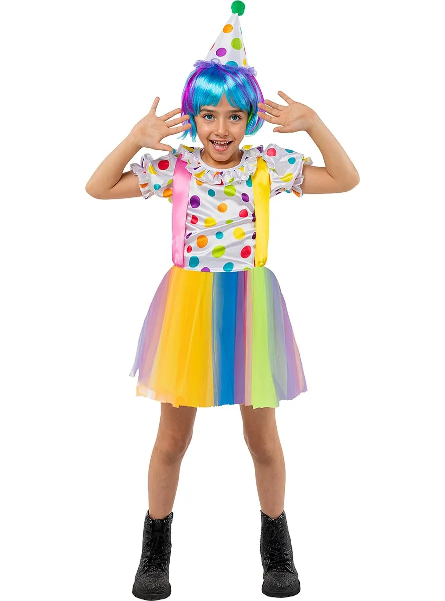 Funidelia Costume da Clown Bambina 7-9 Anni Rosso