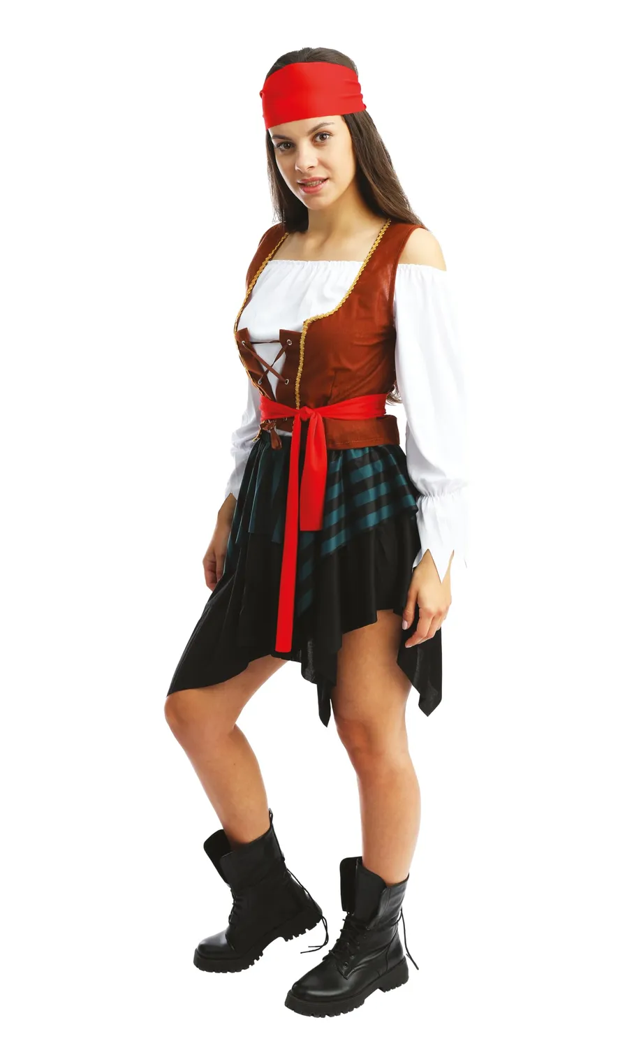 P'tit Clown Costume Pirata Donna L-XL Poliestere 5 Pezzi