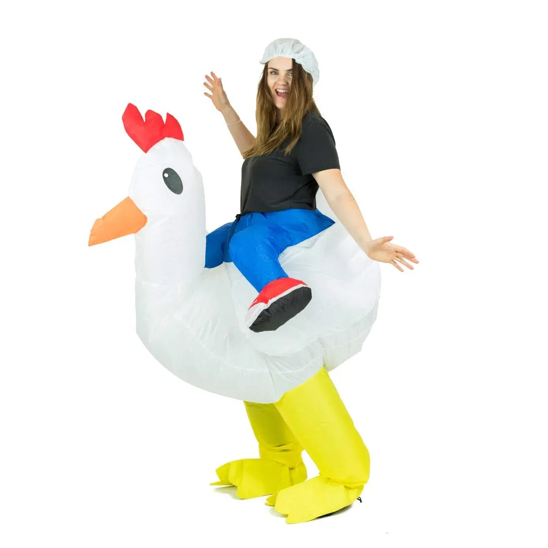 Bodysocks costume gonfiabile pollo adulto